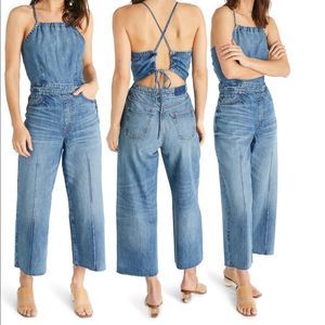 ETICA cami crop denim jumpsuit